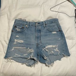 Levi’s jean shorts from Aritzia